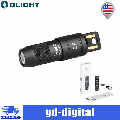 Olight Imini 2 50 Lumens Tiny Keychain  EDC Flashlight USB Battery Powerful IPX6 • $19.99