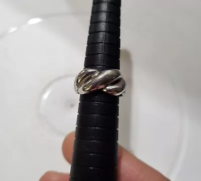 Signed NF 925 Sterling Ring Sz 7  Twist Design • $19.99