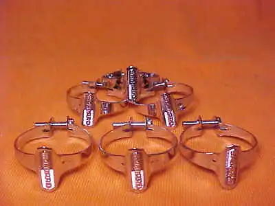 6 NOS Vintage Shimano Steel 1  BMX Bike Schwinn Bicycle Chrome Cable Clamps • $16