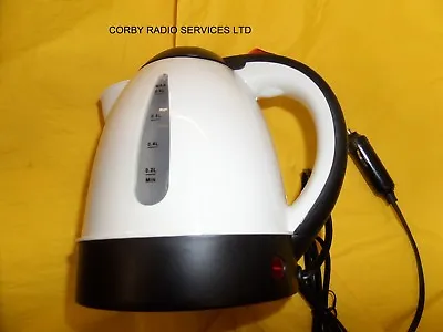 KETTLE 24V DC 250w 0.8 L HGV WITH UK DC PLUG  CONCEALED ELEMENT HGV ROAD TRAVEL • $34.35