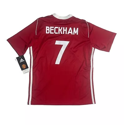 Beckham David Adidas  Jersey Manchester United Youth Sizes New/tag • $39.99