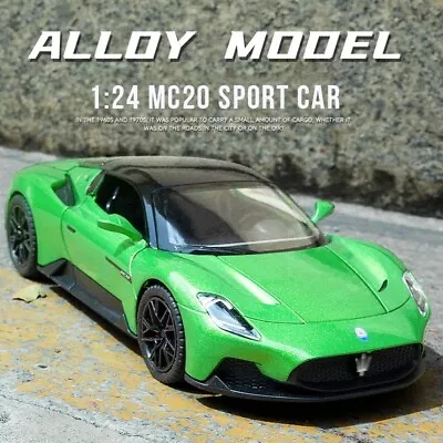 1:24 MASERATI MC20 Sports Car Model Alloy Diecast Toy Car Vehicle Sound & Light • $53.90