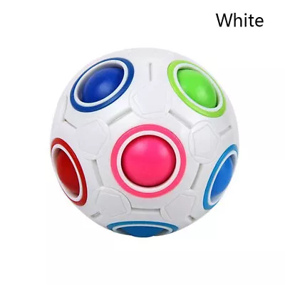 Kids Adult Magic Cube Rainbow Puzzle Balls Educational Toy Kid Stress Reliever • £5.48