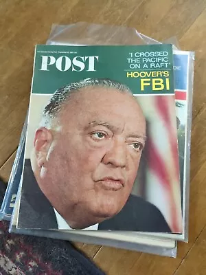 The Saturday Evening Post -september 25 1965 -j. Edgar Hoover  • $1.99