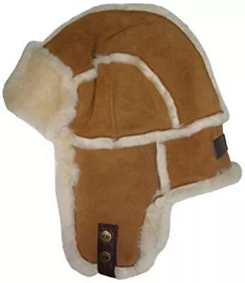 UGG Mens Shearling Suede Fur Lined Trapper Hat Chestnut L / XL • $149