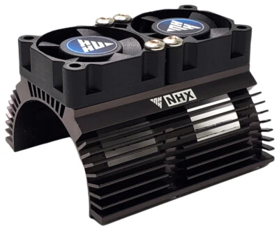 $19.95 • Buy NHX RC V2 Twin High Speed Tornado 28000 RPM Cooling Fans Heatsink 1/8 Motor Gray