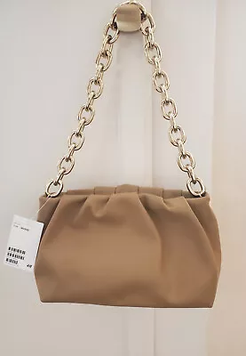 H&M - Tan Handbag W/ Gold Chain - NWT! • $9.99