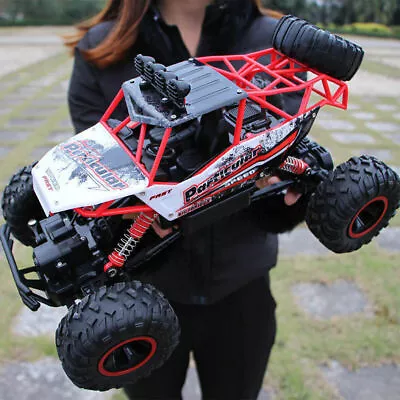 XL Large Remote Control RC Car Big Wheel Car Monster Truck 4WD Kids Toy Electric • £25.99