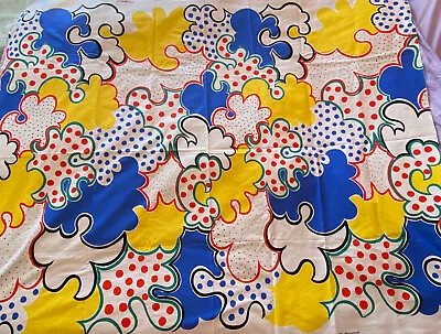 IKEA Birgitta Hahn MCM Pop Art Lichtenstein Memphis Fabric Upholstery RARE VTG • $125