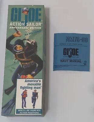 Gi Joe 40th Anniversary Action Sailor Empty Coffin + Navy Manual • $24.99