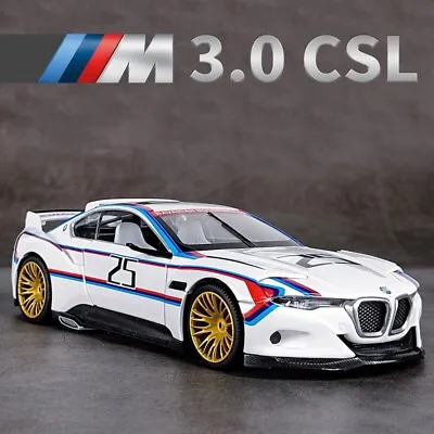 1:24 BMW 3.0 CSL Hommage Racing Car HighLight Sport Model Diecast Alloy Toy • $45.60