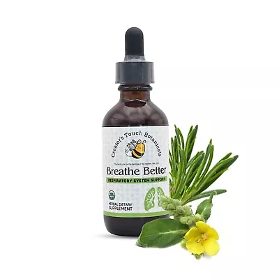 Breathe Better Respiratory System Support Lung 2oz Tincture Bottle! Organic • $14.95