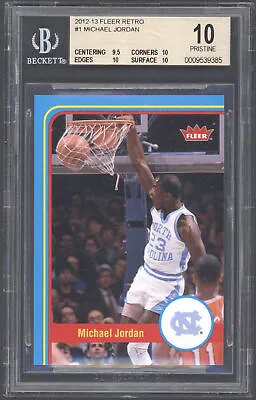 2012-13 Fleer Retro #1 Michael Jordan BGS 10 • $259