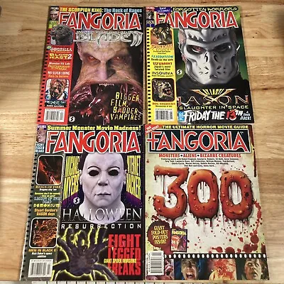 Fangoria Magazine Lot Of 4 Issues : 300 211 212 214 Horror Movies Poster • $44