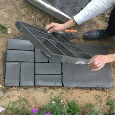 DIY 8 Grids Walk Maker Mold Path Patios Paving Concrete Stone Mould Pavement Hot • £11.97