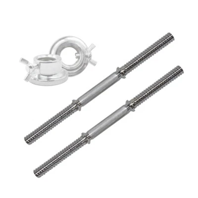 $36.95 • Buy 45cm Dumbell Bar - 1 Pair Stainless Dumbell Weight - 25mm Diameter