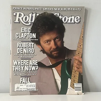 Eric Clapton Vintage Rolling Stone Magazine August 25th 1988 Issue #533 De Niro • $5.09