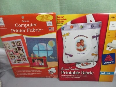 $15 • Buy Sew In Computer Printer Fabric Avery, Tailor