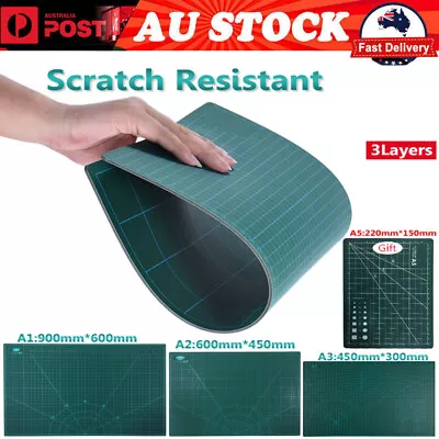 Double-side Cutting Mat Self Healing Art Craft DIY Hobby Cutting Board A1 A2 A3 • $12.99