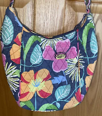 Vera Bradley Jazzy Blooms Purse Bag Tote Hipster Crossbody Quilted • $8