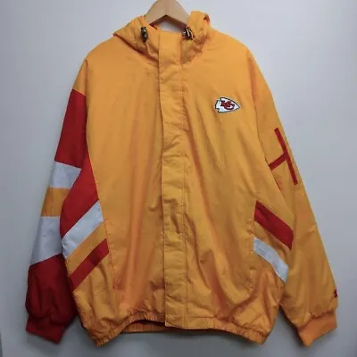Kansas City Chiefs NFL Starter G-III Puffy Jacket Yellow Red Size XL • $167