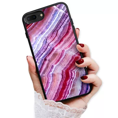 ( For IPhone 7 Plus ) Back Case Cover H23199 Pink Marble • $9.99