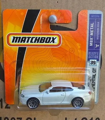 Matchbox 2007 - Bentley Continental Gt [pearl White] Near Mint Vhtf Card Good • $39.95