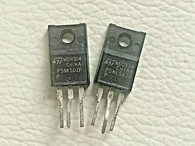  2 Pieces  STP5NK50ZFP P5NK50ZFP N-CHANNEL 500V 4.4A MOSFET| FREE US Shipping • $9.95