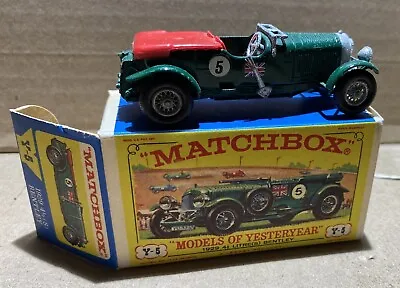 Vintage Lesney Matchbox Models Of Yesteryear 1929 4 1/2 Litre(s) Bentley Y-5 • $0.99