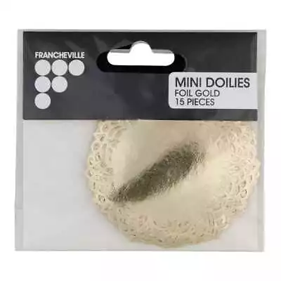 NEW Francheville Mini Foil Doilies 15 Pack By Spotlight • $6.50