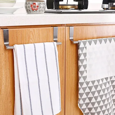 £4.38 • Buy 1x3x Over Door Tea Towel Holder Rack Bathroom Rail Hanger Kitchen Cupboard Hook