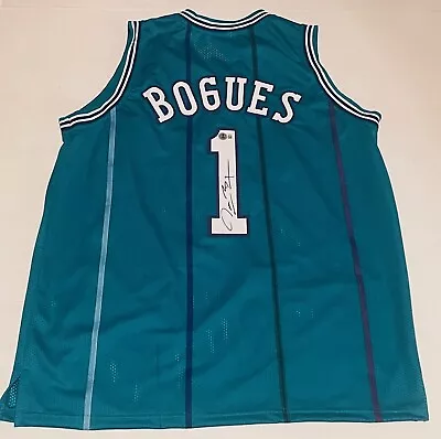 Muggsy Bogues Charlotte Hornets Signed Custom Jersey Autographed Beckett Witness • $69.99