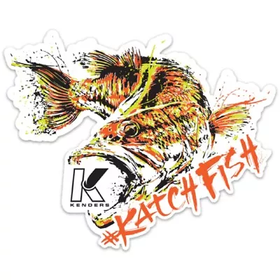 $6.95 • Buy Fishing Decal Sticker BASS Kenders Outdoors UV Resistant Waterproof Sticker