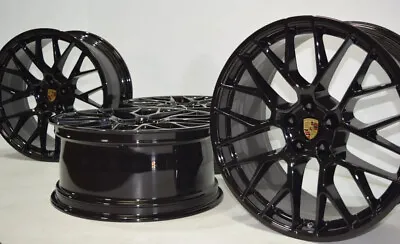 20  Porsche Macan Turbo / GTS / S RS Spyder Black Factory OEM BBS Wheels Rims • $3495