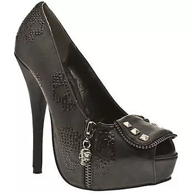 £14.99 • Buy Iron Fist Ruff Rider Black New Womens Hi Heels Shoes