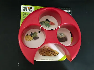 Meal Measure Portion Control Plate | Container For Weight Loss Or Diet Tool • $9.95