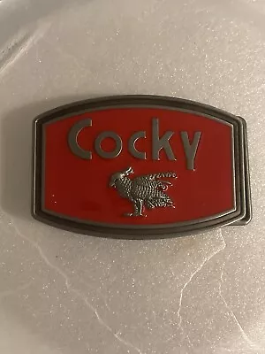 $5 • Buy Cocky Fashion Metal Belt Buckle Red Color -  Cool