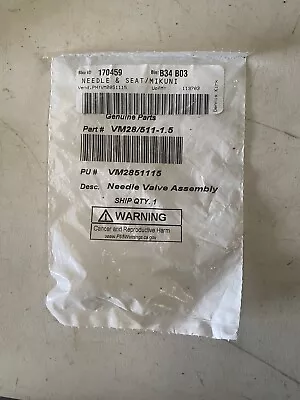 Genuine Mikuni Needle/Seat Valve VM28/511-1.5 • $26