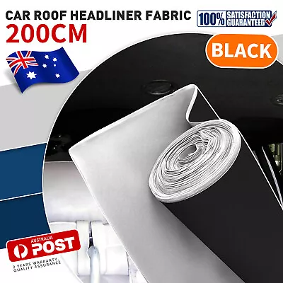2Mx1.5M Foam Headlining Fabric Car Ceiling Roof Hood Lining Redesign Replace • $46.93