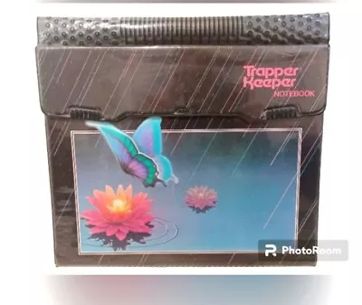 Vintage Mead Trapper Keeper Notebook Butterfly Water Lily Lotus 29096  • $14.99