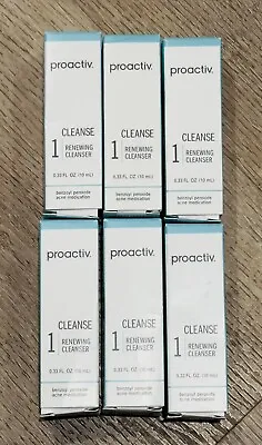 6x Proactiv Cleanse Renewing Facial Cleanser With Benzoyl Peroxide 10 Ml .33 Oz • $19.88