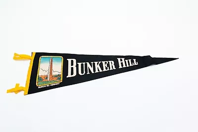 Vintage Bunker Hill Monument Massachusetts Souvenir Felt Pennant 26  • $16.49