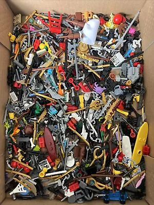 Lego Minifigure Items Parts Accessories Bulk Lot - Weapons Utensils Etc • $22.50