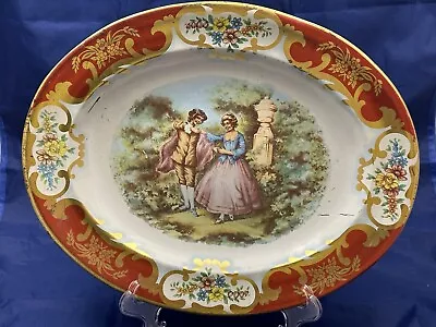 Vintage Daher Decorated Ware Oval England Metal Tin Serving Tray Platter • $15