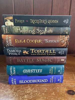 Lot Of 7 Tamora Pierce Books Bloodhound Melting Stone Battle Magic • $15