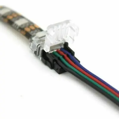 WIRE TO STRIP CONNECTOR CLIP LED 8mm 10mm RGB-W 2Pin 3Pin 4Pin 5Pin PCB ADAPTER • £3.45