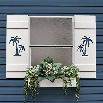 Custom Palm Tree Shutter PVC Exterior Shutter Sold Individually • $53