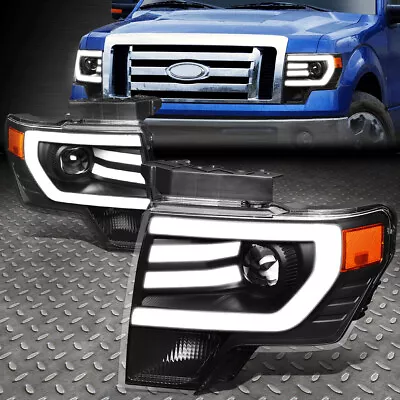 [3d Led Drl]for 09-14 Ford F150 Black Housing Amber Corner Projector Headlights • $200.88