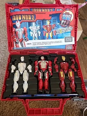 Mega Bloks Ironman 2 Tri Armor Suitcase  Mark II Mark III Mark V Missing 2-Piece • $39.46