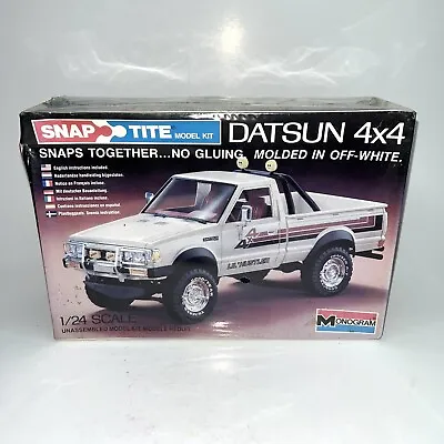 Vintage 1981 Monogram Datsun 4X4 Truck Snap Tite Model Kit 1981 Brand New Sealed • $74.99